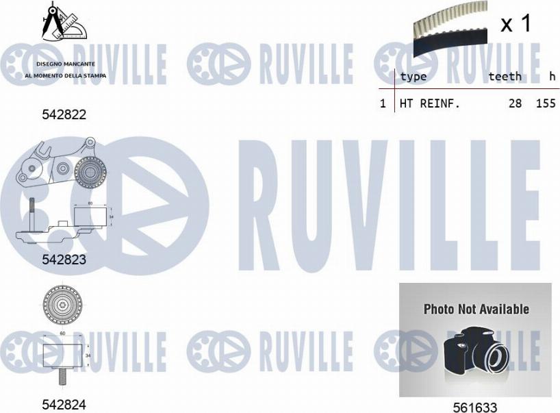 Ruville 5505021 - Vesipumppu + jakohihnasarja inparts.fi