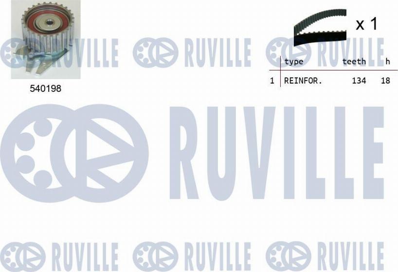 Ruville 550098 - Hammashihnasarja inparts.fi