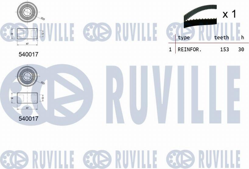 Ruville 550042 - Hammashihnasarja inparts.fi