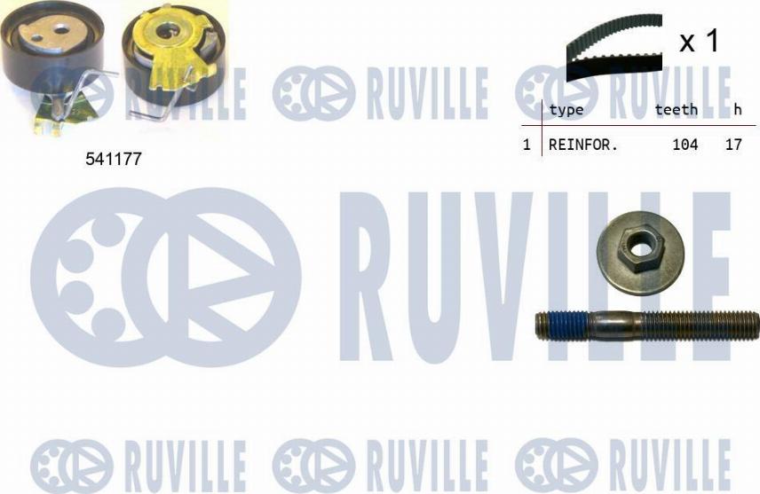 Ruville 550051 - Hammashihnasarja inparts.fi