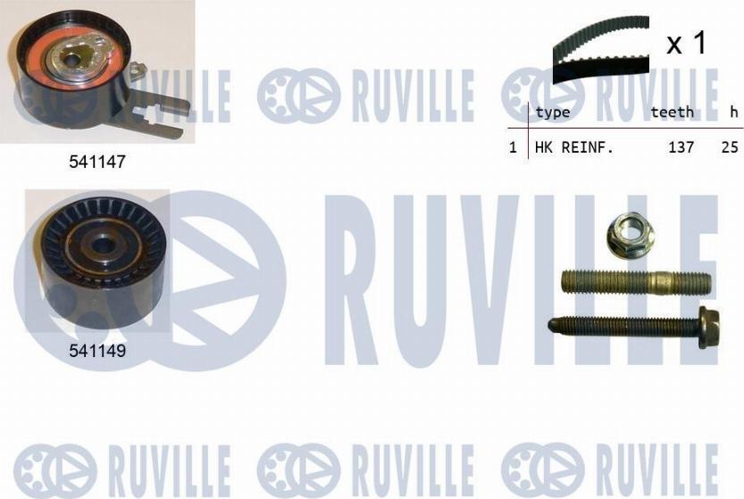 Ruville 550058 - Hammashihnasarja inparts.fi