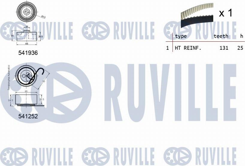 Ruville 550062 - Hammashihnasarja inparts.fi