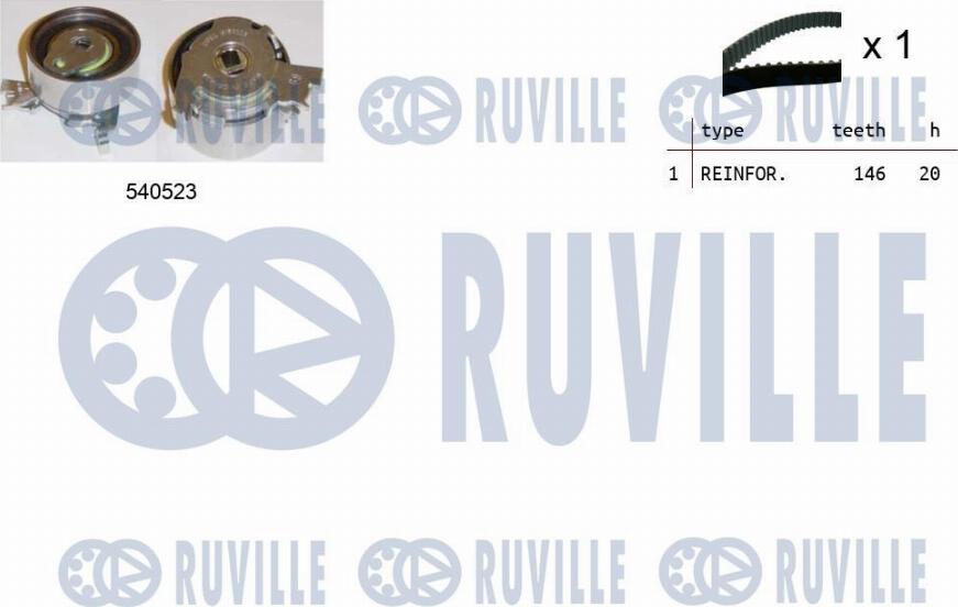 Ruville 550088 - Hammashihnasarja inparts.fi