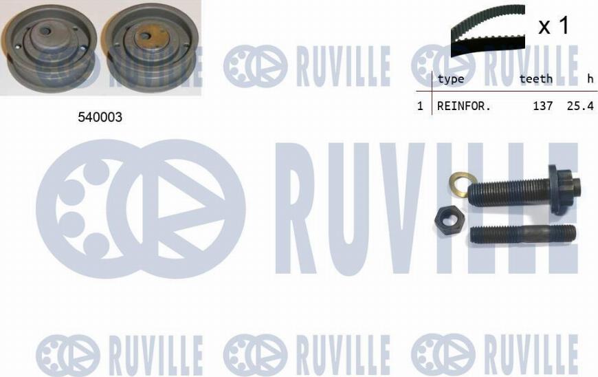 Ruville 550074 - Hammashihnasarja inparts.fi