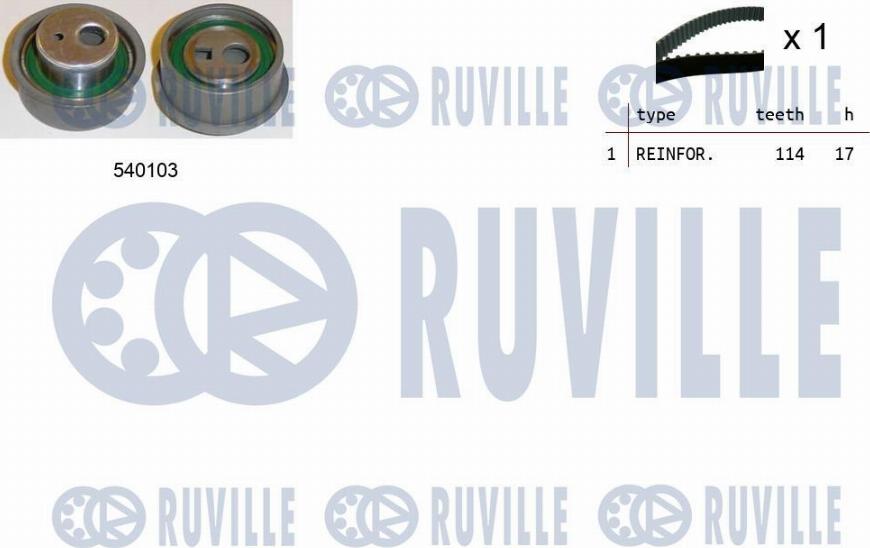 Ruville 550073 - Hammashihnasarja inparts.fi