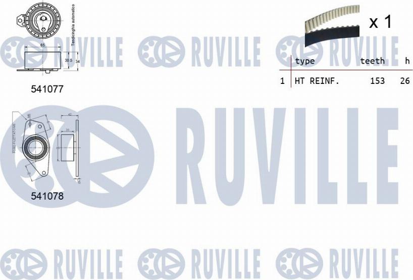 Ruville 550347 - Hammashihnasarja inparts.fi