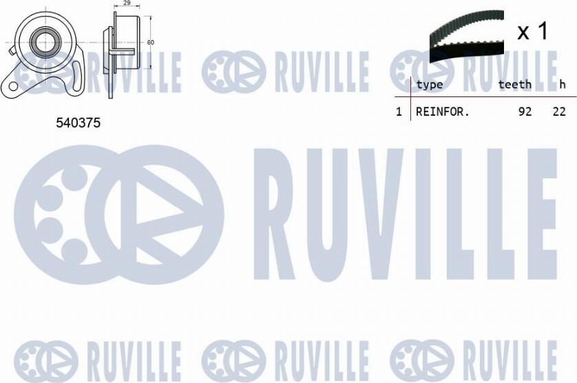 Ruville 550316 - Hammashihnasarja inparts.fi