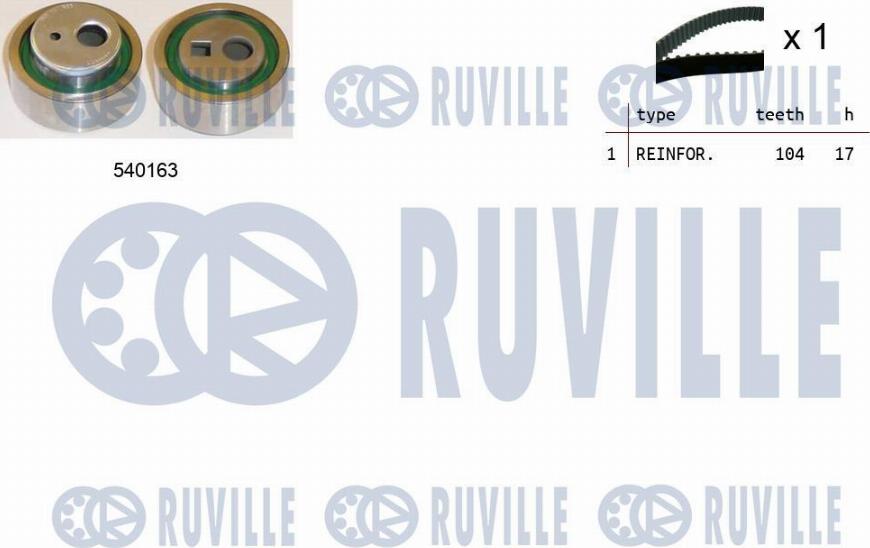 Ruville 550329 - Hammashihnasarja inparts.fi