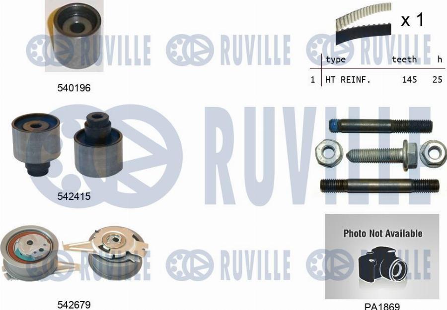 Ruville 5503763 - Vesipumppu + jakohihnasarja inparts.fi