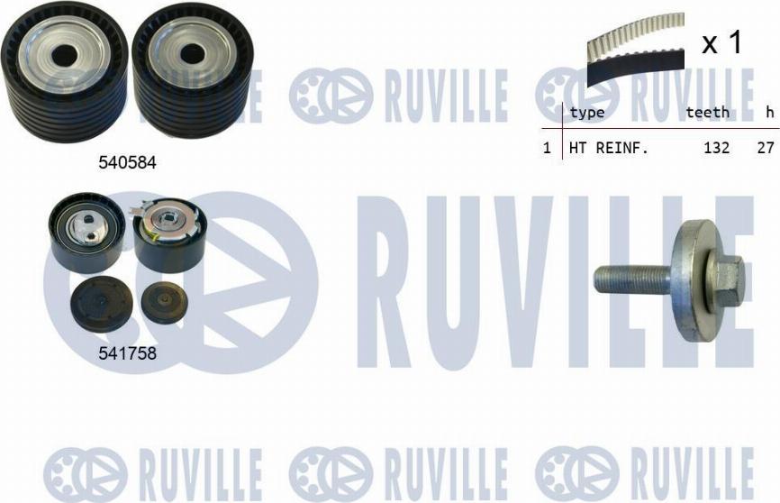 Ruville 550298 - Hammashihnasarja inparts.fi