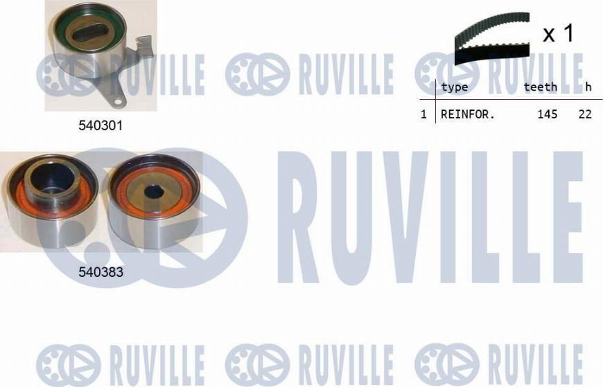 Ruville 550202 - Hammashihnasarja inparts.fi