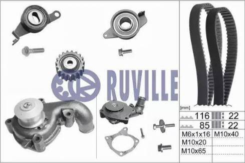 Ruville 55214701 - Vesipumppu + jakohihnasarja inparts.fi