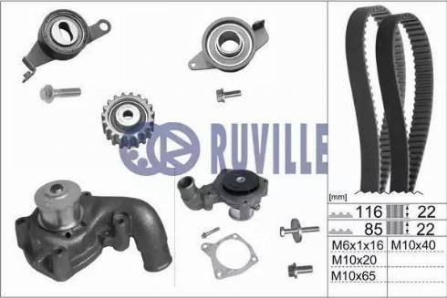 Ruville 55214702 - Vesipumppu + jakohihnasarja inparts.fi