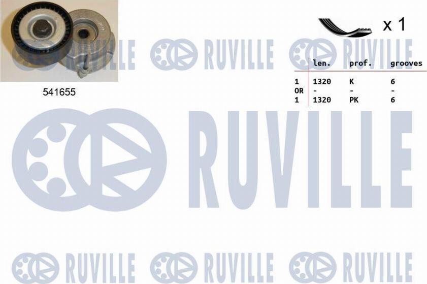 Ruville 570079 - Moniurahihnasarja inparts.fi