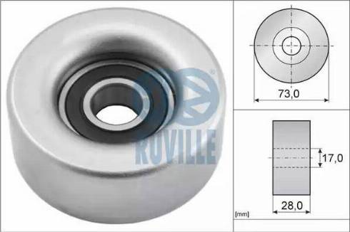 Ruville 57085 - Ohjainrulla, moniurahihna inparts.fi