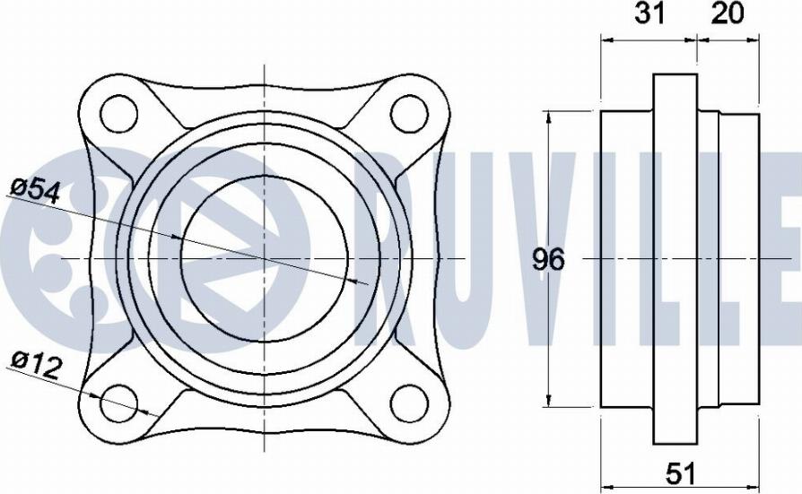 Ruville 221544 - Pyöränlaakerisarja inparts.fi