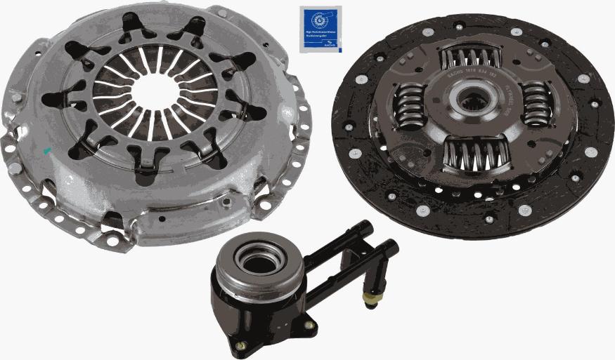 SACHS 3000 990 493 - Kytkinpaketti inparts.fi