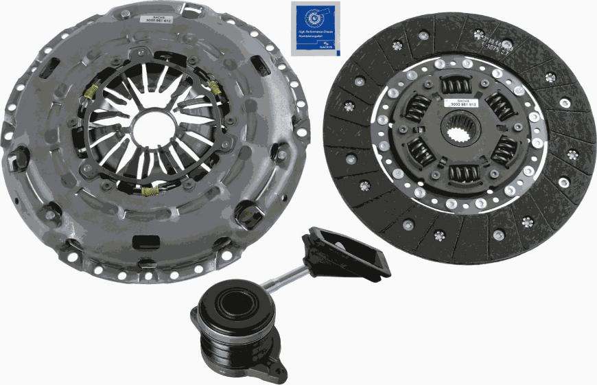 SACHS 3000 990 187 - Kytkinpaketti inparts.fi