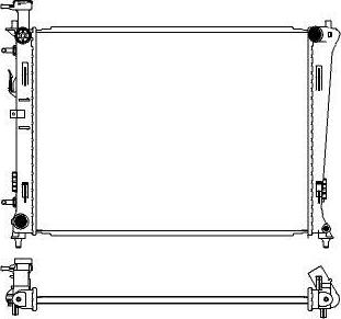 SAKURA Automotive 3451-1016 - Jäähdytin,moottorin jäähdytys inparts.fi