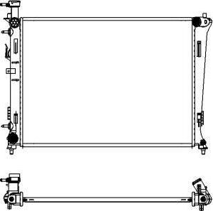 SAKURA Automotive 3451-1012 - Jäähdytin,moottorin jäähdytys inparts.fi