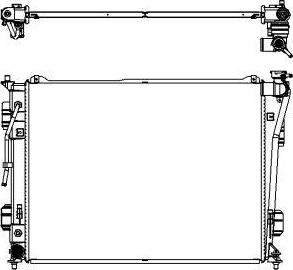 SAKURA Automotive 3451-8503 - Jäähdytin,moottorin jäähdytys inparts.fi