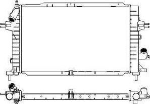 SAKURA Automotive 3351-1011 - Jäähdytin,moottorin jäähdytys inparts.fi