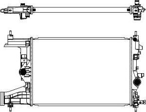 SAKURA Automotive 3351-1018 - Jäähdytin,moottorin jäähdytys inparts.fi