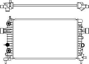 SAKURA Automotive 3351-1028 - Jäähdytin,moottorin jäähdytys inparts.fi