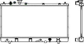 SAKURA Automotive 3301-1004 - Jäähdytin,moottorin jäähdytys inparts.fi