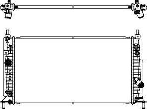 SAKURA Automotive 3301-8505 - Jäähdytin,moottorin jäähdytys inparts.fi