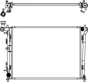 SAKURA Automotive 3221-1017 - Jäähdytin,moottorin jäähdytys inparts.fi