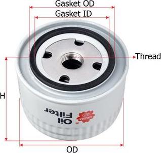 SAKURA Automotive C-25011 - Öljynsuodatin inparts.fi