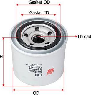 SAKURA Automotive TC-1018 - Hydrauliikkasuodatin, automaattivaihteisto inparts.fi