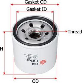 SAKURA Automotive TC-1801 - Hydrauliikkasuodatin, automaattivaihteisto inparts.fi