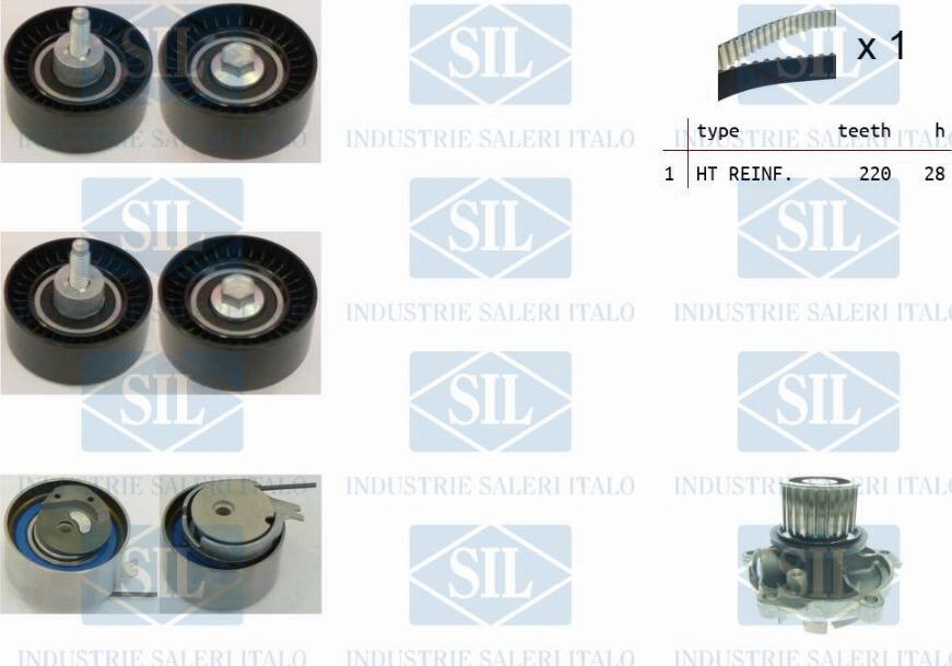 Saleri SIL K1PA1502 - Vesipumppu + jakohihnasarja inparts.fi