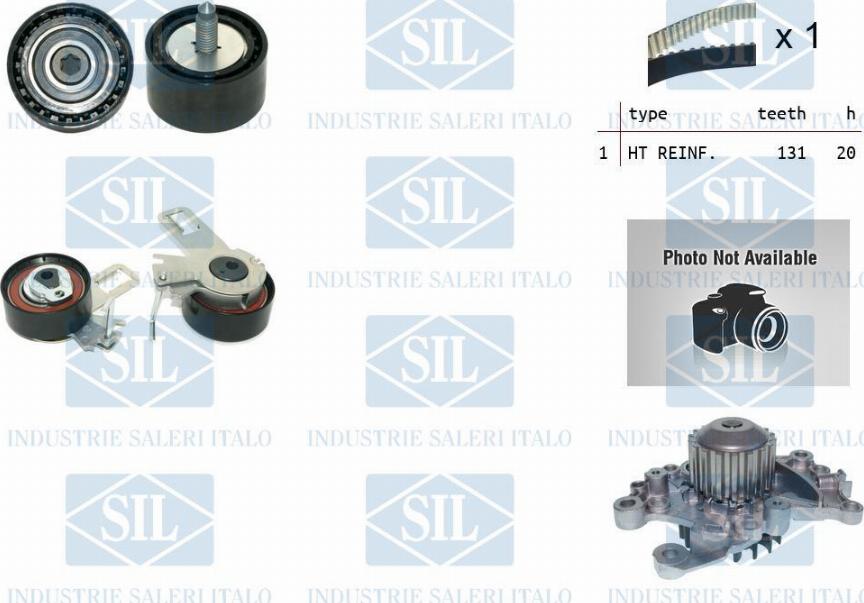 Saleri SIL K1PA1630 - Vesipumppu + jakohihnasarja inparts.fi