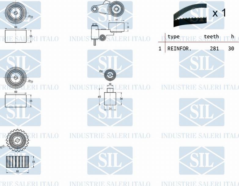 Saleri SIL TK1464 - Hammashihnasarja inparts.fi