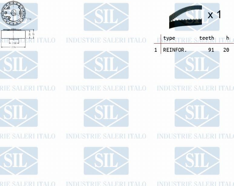 Saleri SIL TK1054 - Hammashihnasarja inparts.fi