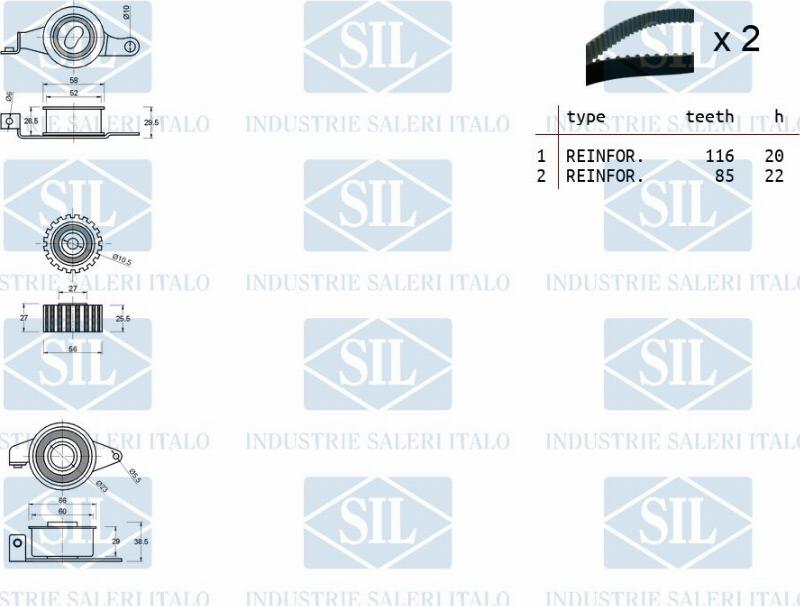 Saleri SIL TK1012 - Hammashihnasarja inparts.fi