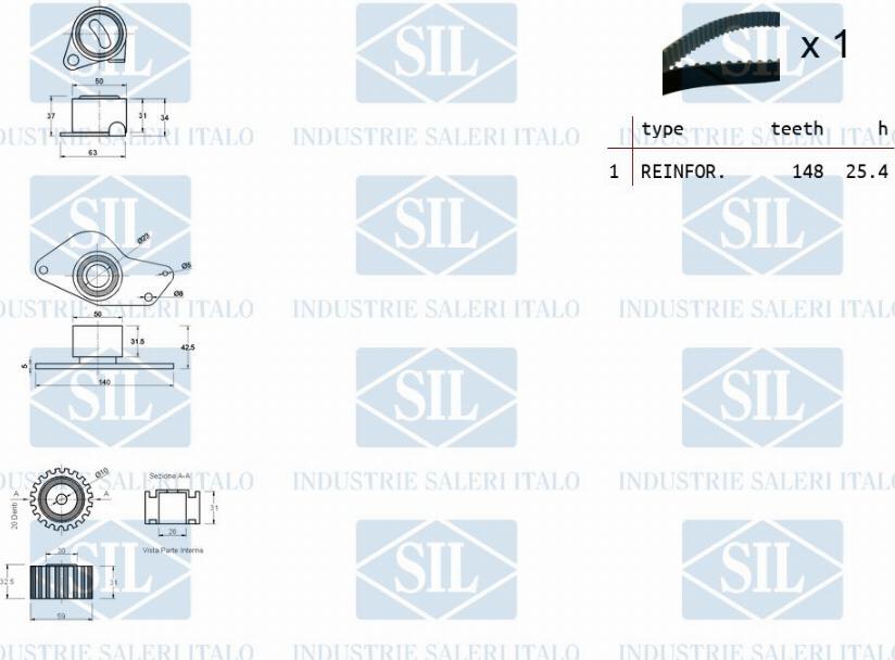 Saleri SIL TK1080 - Hammashihnasarja inparts.fi