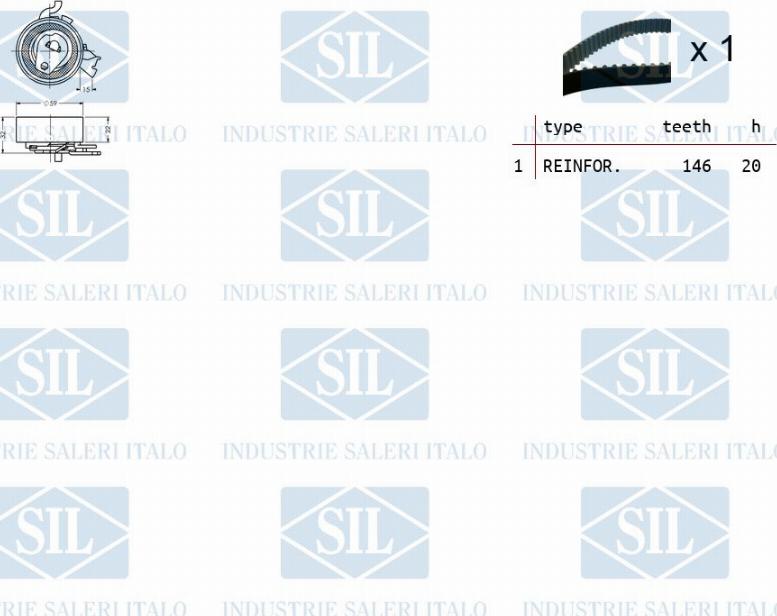 Saleri SIL TK1088 - Hammashihnasarja inparts.fi