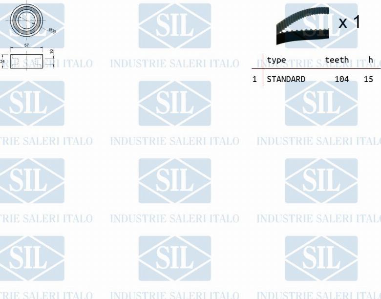 Saleri SIL TK1026 - Hammashihnasarja inparts.fi