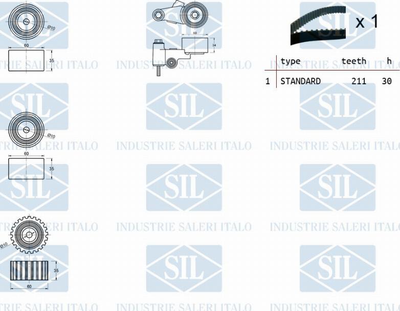 Saleri SIL TK1196 - Hammashihnasarja inparts.fi