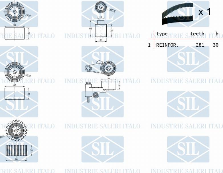 Saleri SIL TK1197 - Hammashihnasarja inparts.fi