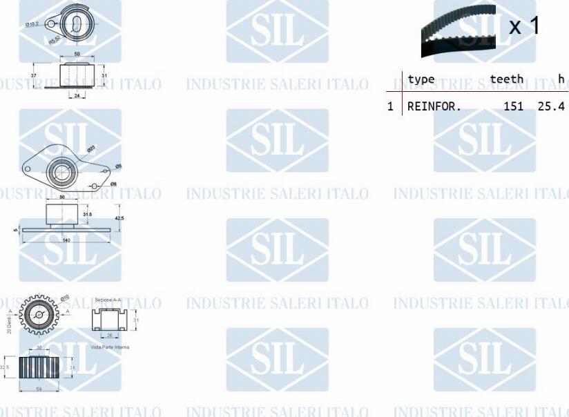 Saleri SIL TK1132 - Hammashihnasarja inparts.fi