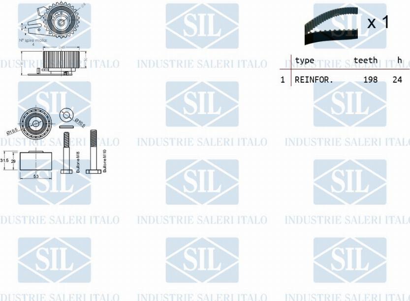 Saleri SIL TK1124 - Hammashihnasarja inparts.fi