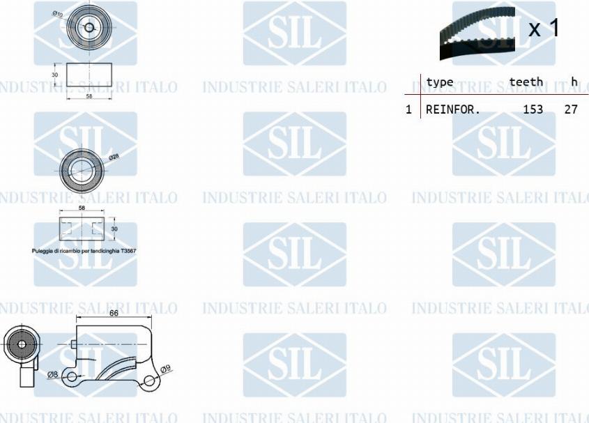 Saleri SIL TK1308 - Hammashihnasarja inparts.fi