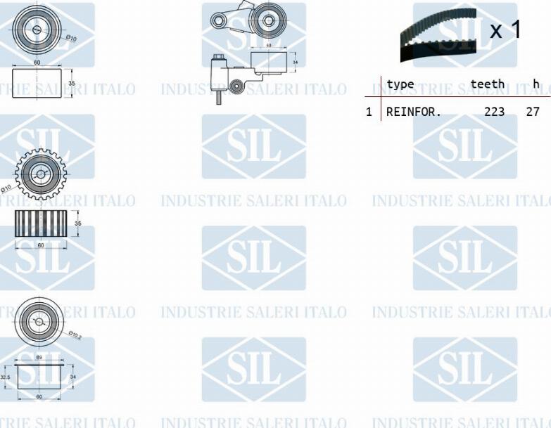 Saleri SIL TK1313 - Hammashihnasarja inparts.fi