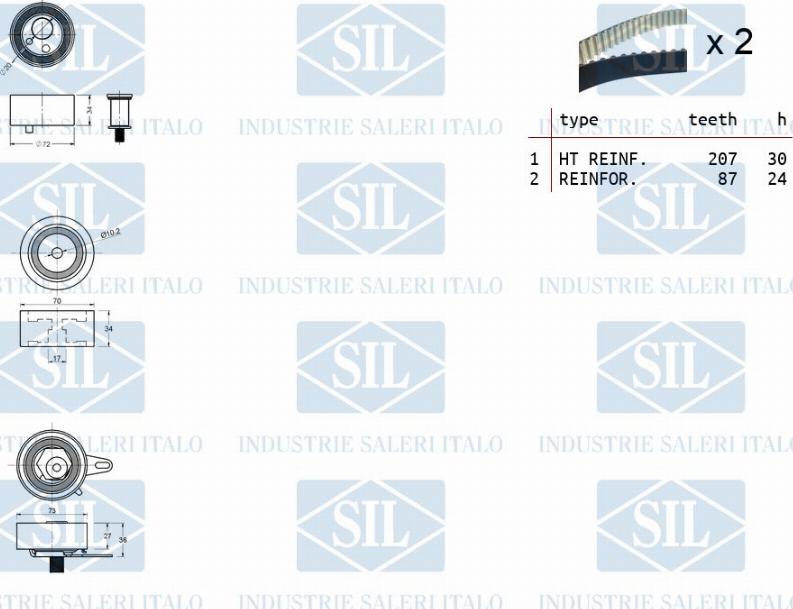 Saleri SIL TK1383 - Hammashihnasarja inparts.fi