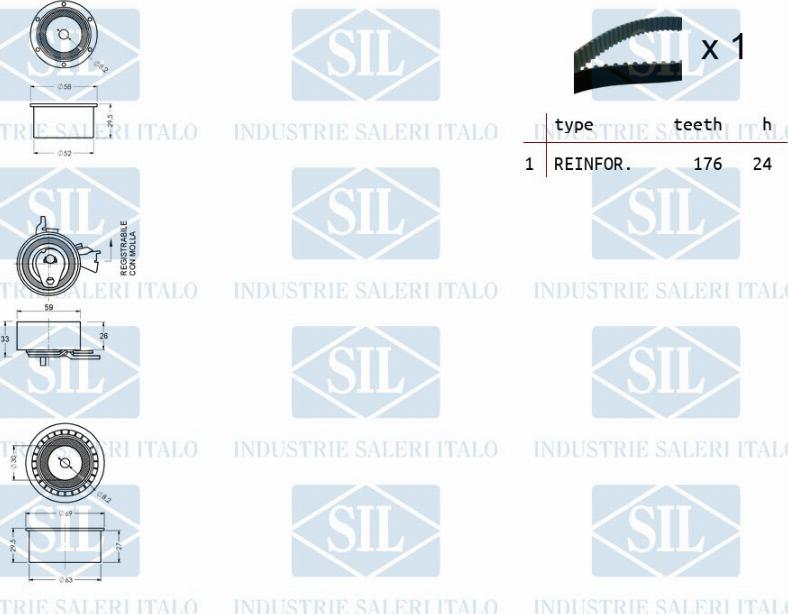 Saleri SIL TK1248 - Hammashihnasarja inparts.fi